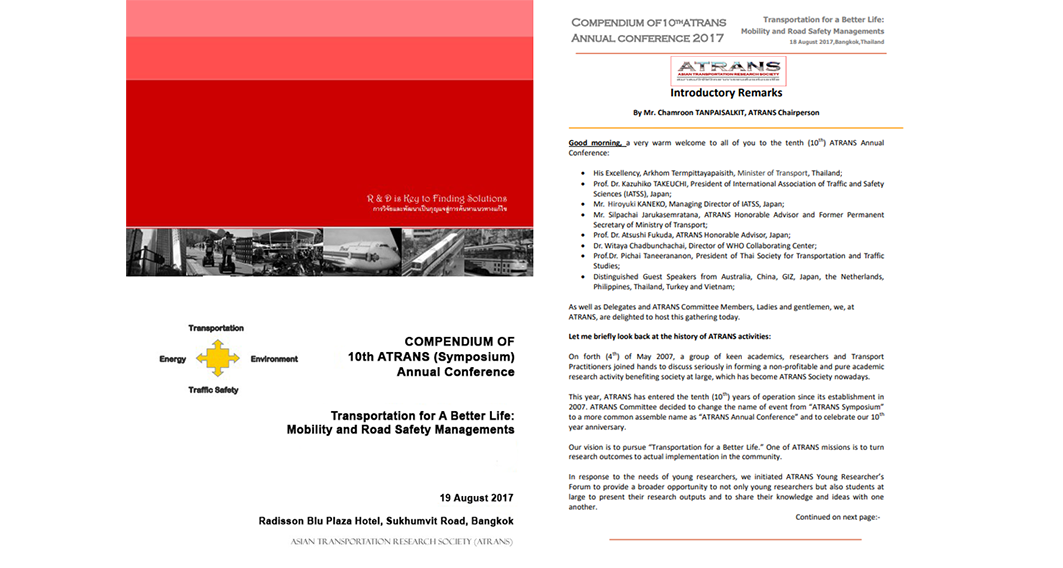 Compendium of 10th ATRANS Annual Conference
